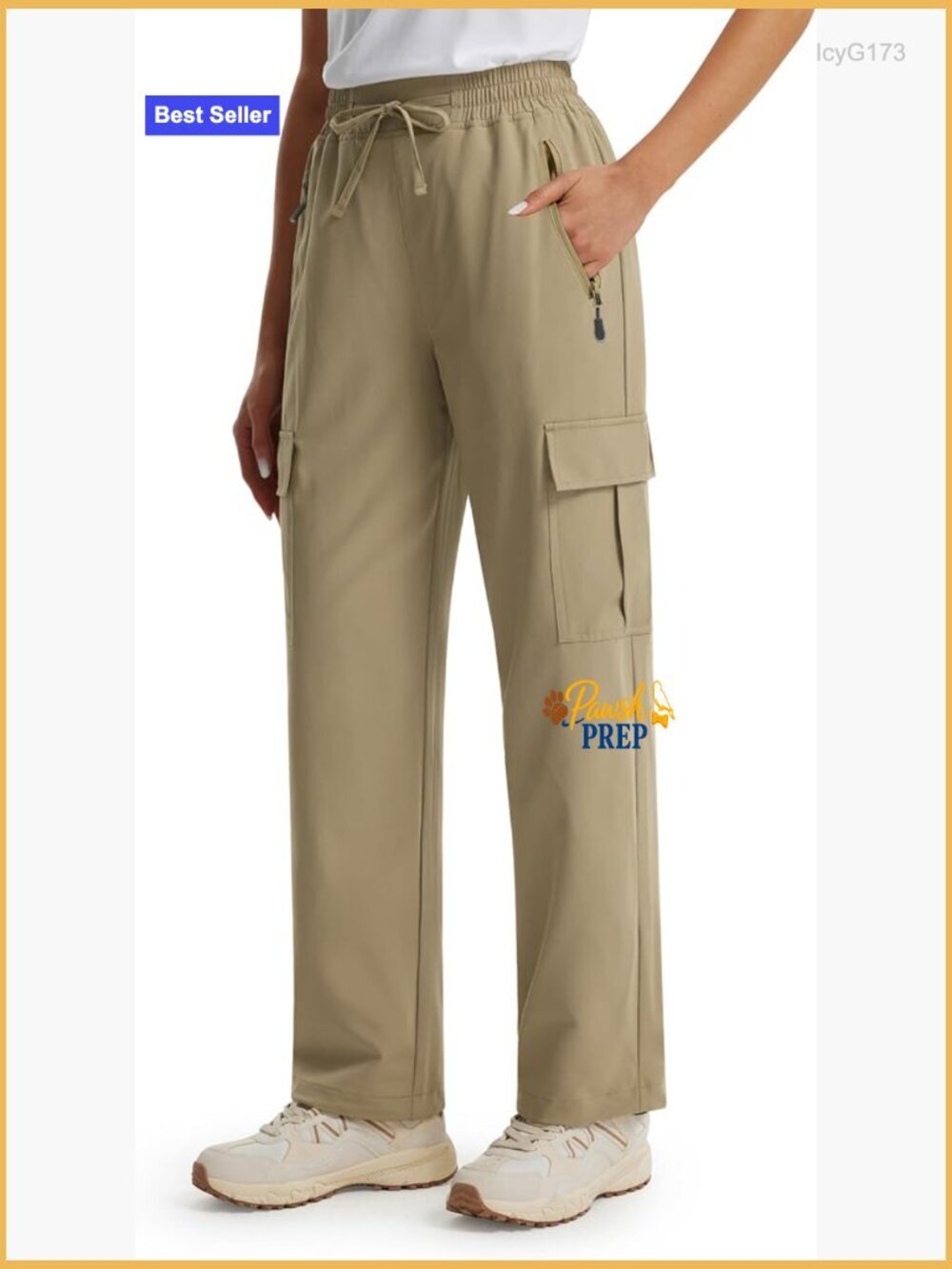 Lightweight Quick Dry Hiking Cargo Pants with UPF 50+ and 5 Pockets